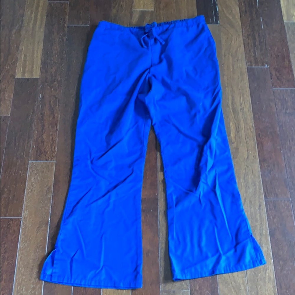 Cherokee Draw String Cobolt Blue Scrub Pants